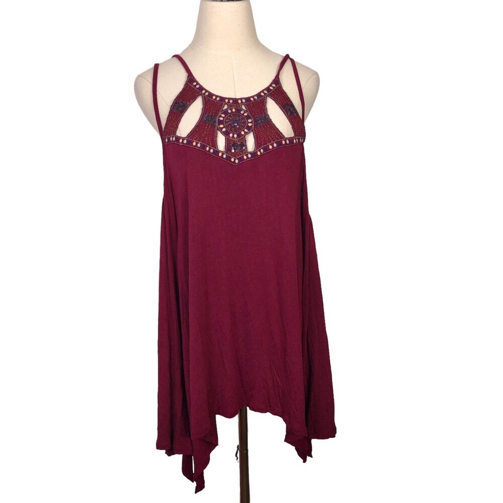 Shyanne Western Embellished Top Metallic Sequins Embroidery Cold Shoulder